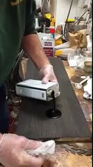 Stain and Dye Hardwood Floor Sample