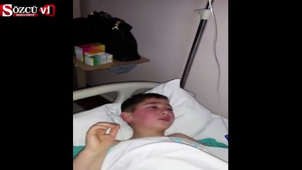 Sünnet olan çocuğun dramı