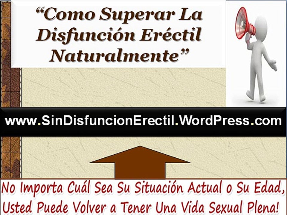Como superar la disfuncion erectil