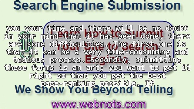 Submitting Your Website To The Search Engines