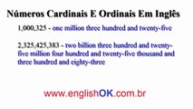 Leia Os Números Cardinais E Ordinais Em Inglês
