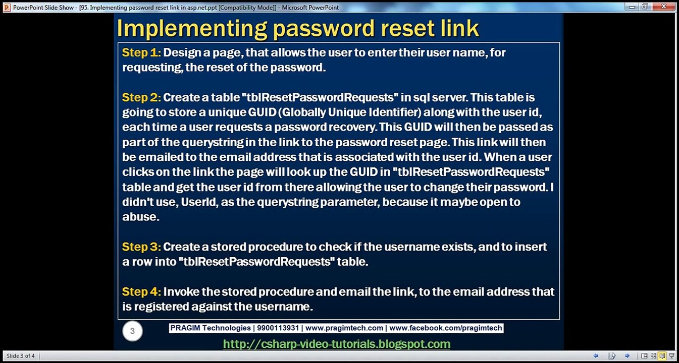 Active-Server-Pages-Implementing-password-reset-link-in-aspnet-step-by-step-Lesson-95