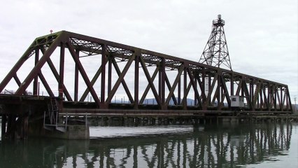 BNSF Swinomish Channel Drawbridge at Anacortes, WA