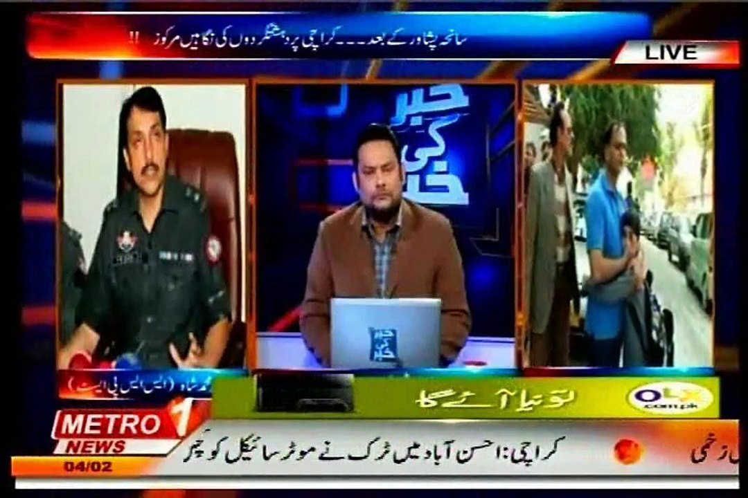 Metro 1 News Khabar Ki Khabar Ali Hassan MQM Muzammil Qureshi (04 Feb 2015)