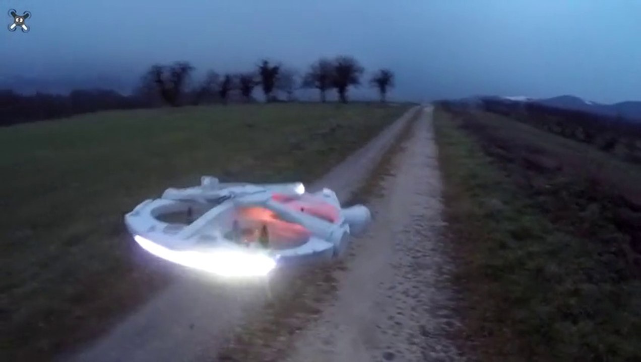 So amazing RC Millenium Falcon flying drone