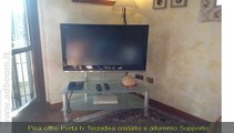 PISA, VECCHIANO   PORTA TV TECNIDEA CRISTALLO E ALLUMINIO. SUPPORTO TV. EURO 99