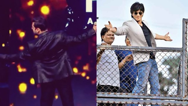 Salman Khan Copies Shahrukh Khan Dance - Watch Now