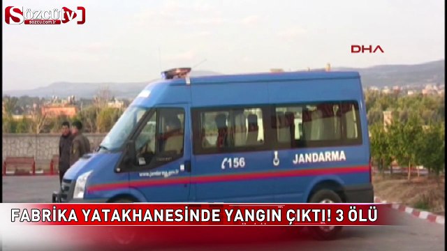 Mersin’de fabrika yatakhanesinde facia!