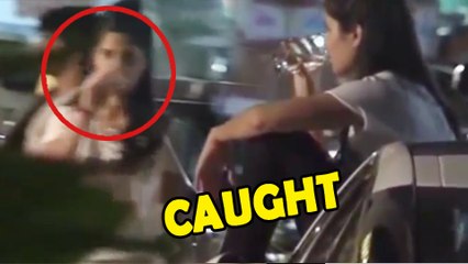 Katrina Kaif CAUGHT Drinking In Public | MUST WATCH