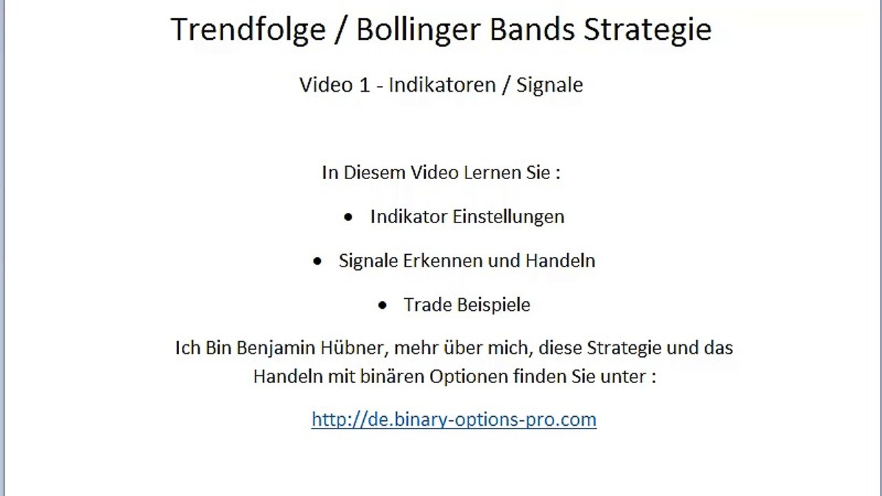 Binäre Optionen Strategie für Anfänger