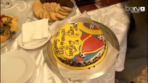 Neymar celebra cumpleaños en Qatar con Gerard Pique y una torta FC Barcelona