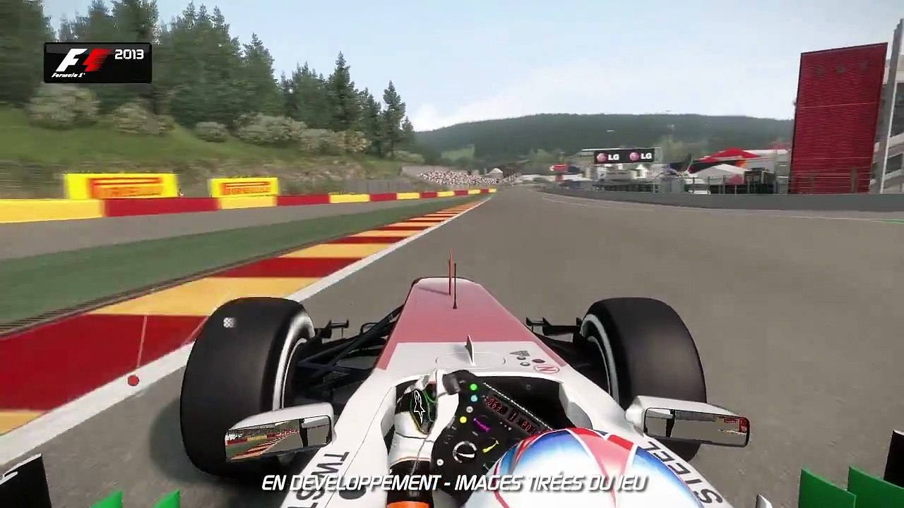 Extrait / Gameplay - F1 2013 (Gameplay SPA Francorchamps - Hot Lap Mode)