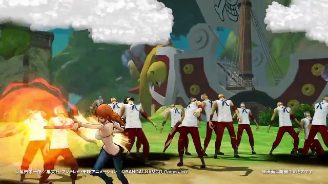 One Piece Pirate Warriors 3 : Nami, Enel, Crocodile & Zoro sont sur un bateau
