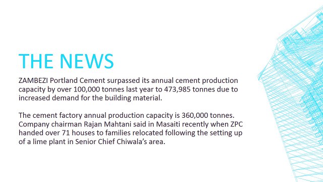 Zambezi Portland Cement surpasses expected output- 2015