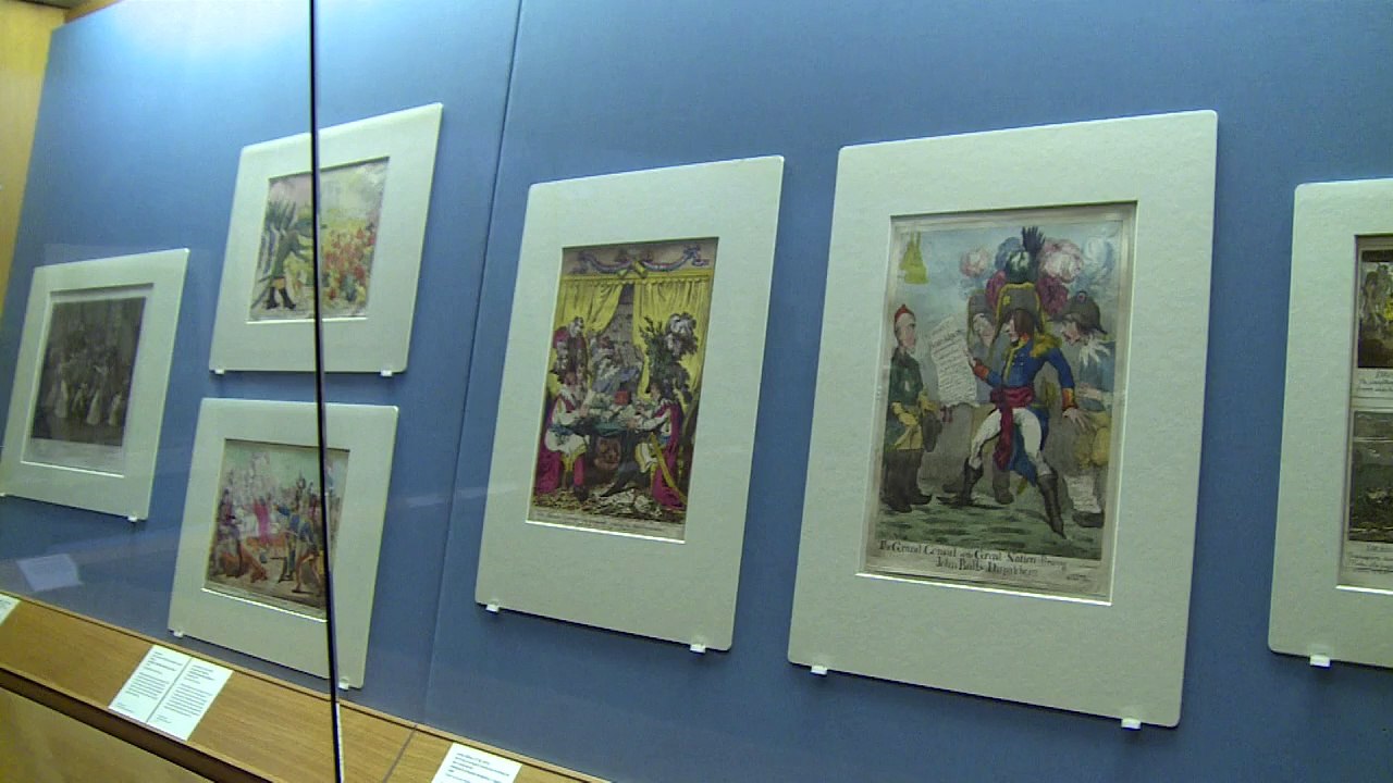 Napoleon skewered by cartoonists in British exhibition