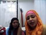 College Girl singing and dancing In Hostel