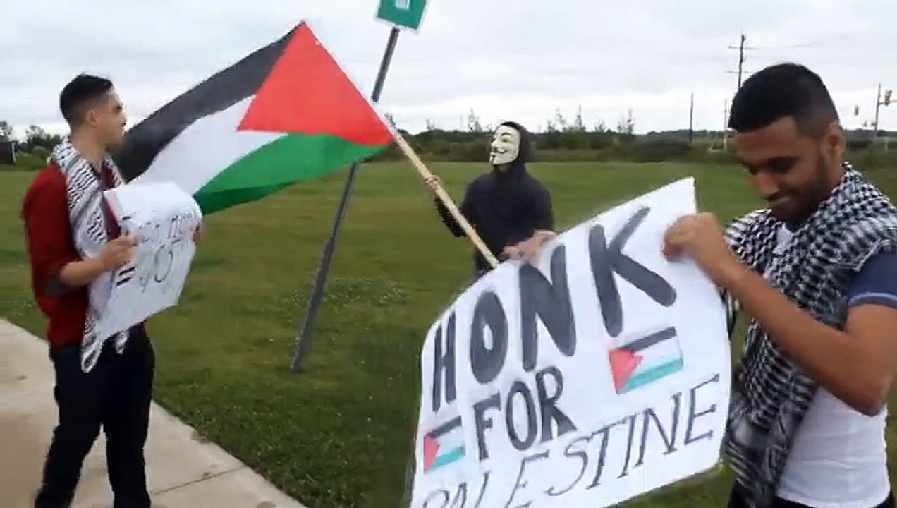 HONK FOR PALESTINE!