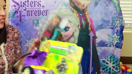 Скачать видео: GIANT Frozen SURPRISE Tent Play-Doh Kinder Eggs Elsa Disney Princess Shopkins Fashems MLP LPS Barbie