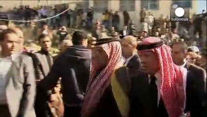 Kral II. Abdullah'tan pilot ailesine taziye ziyareti