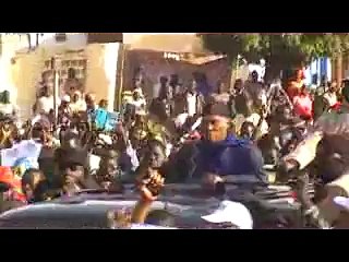 Direct Rassemblement PDS: l'arrivée de Wade sur la place de l'Obélisque