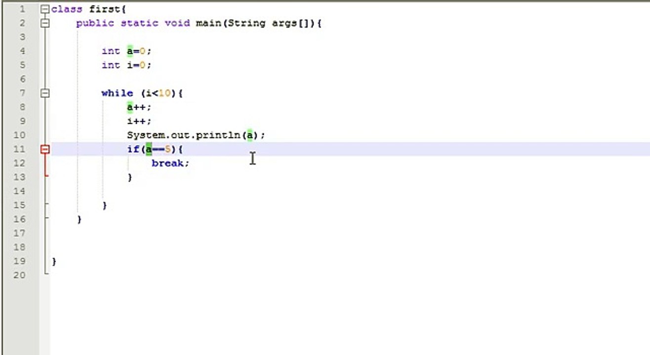 Learn Java in Urdu or Hindi 13- Break Command