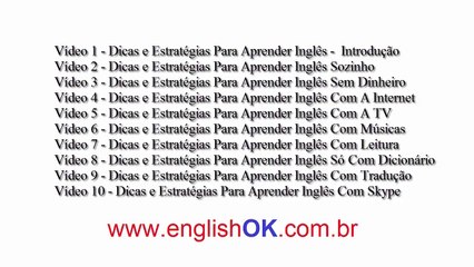 Download Video: Vídeo 1 - Dicas E Estratégias Para Aprender Inglês