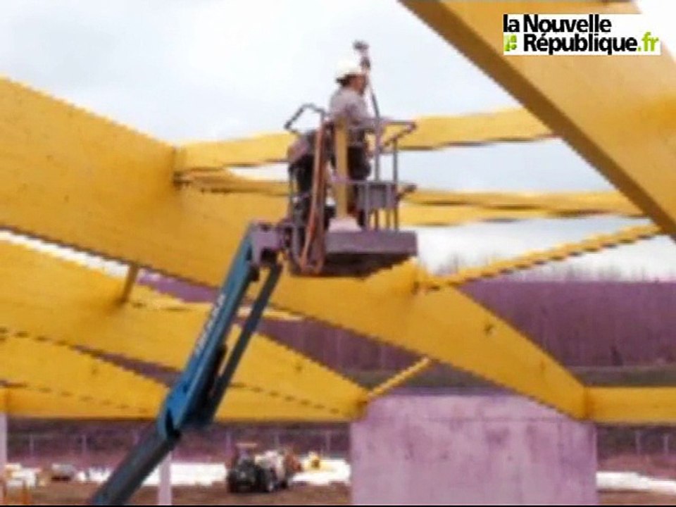 Le futur centre aquatique de Blois presqu'à l'abri de l'eau