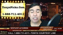 Florida Gators vs. Kentucky Wildcats Free Pick Prediction NCAA College Basketball Odds Preview 2-7-2015