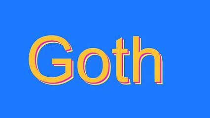 How to Pronounce Goth (Urban Slang Word)