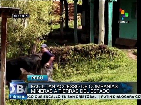 Rechazan peruanos decreto que favorece a empresas sobre campesinos