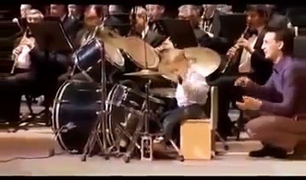 Lyonya Shilovsky - 3 Years Old Russian Drummer Leads Orchestra of Adult Musicians