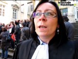 Magistrats et personnels de justice rassemblés à Poitiers