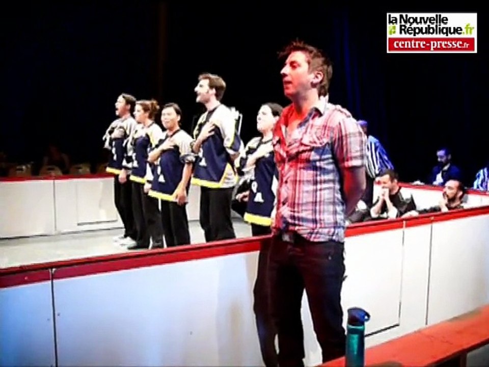 Match d'improvisation théâtrale entre l'Adiv de la Vienne et la Liqa du Québec