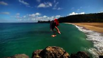 Waimea cliff jump