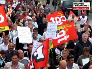Châtellerault: la Fonderie du Poitou aluminium manifeste en zone Nord