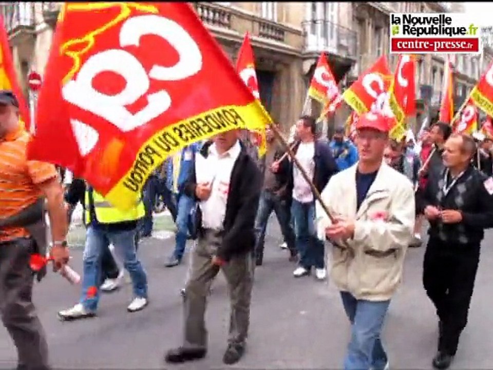 Manifestation à Poitiers des salariés de la Fonderie alu d'Ingrandes