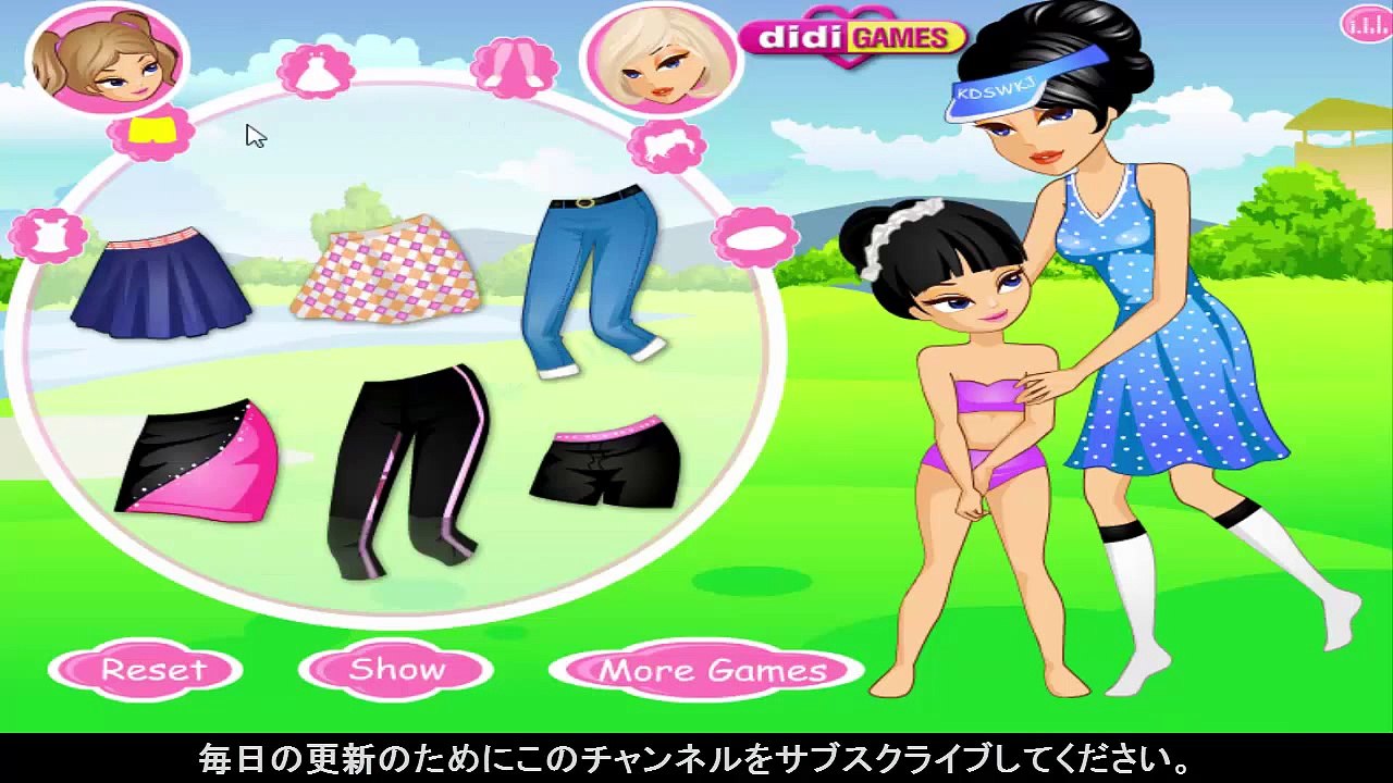 ママドレスアップゲームでゴルフ - 母と娘ゴルフをしようとして