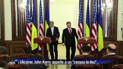 Ukraine: Kerry souhaite un "cessez-le-feu immédiat"