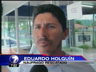 Llegaron a Golfito seis náufragos ecuatorianos tras tormenta que destruyó su navío