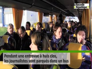 Claude Guéant en visite à la centrale de Chinon