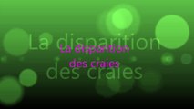 La disparition des craies