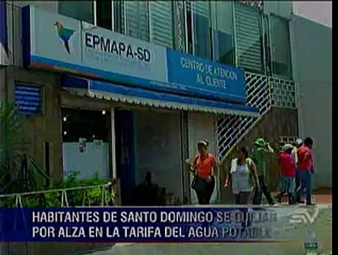 Quejas en Santo Domingo de los Tsáchilas por alza en planillas