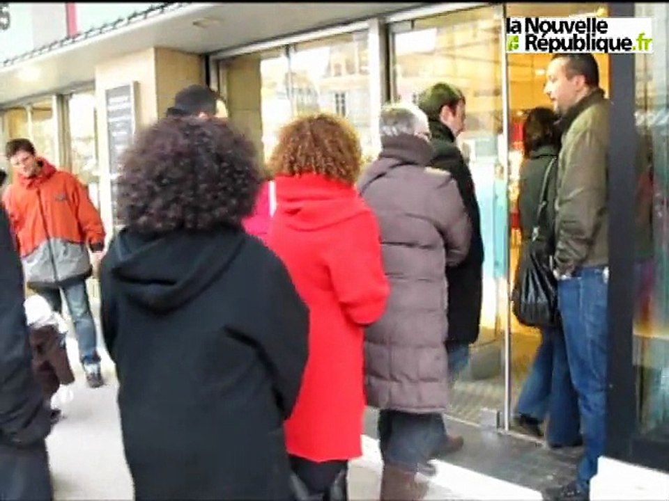 Premier jour de liquidation au Printemps de Poitiers