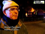 Stupeur dans le village d'Epiais face à son église embrasée