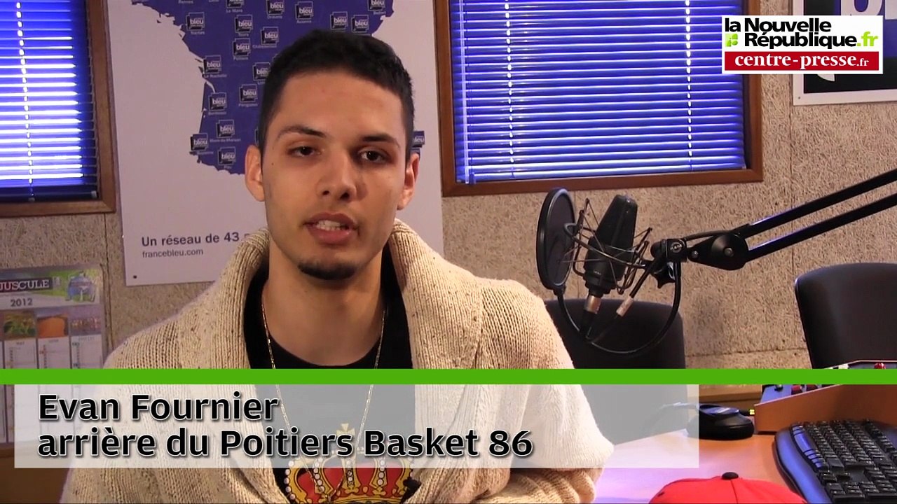 L'arrière du Poitiers Basket 86 Evan Fournier evoque son inscription à la draft NBA 2012