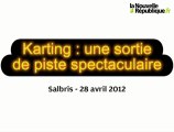 Karting : sortie de piste spectaculaire à Salbris