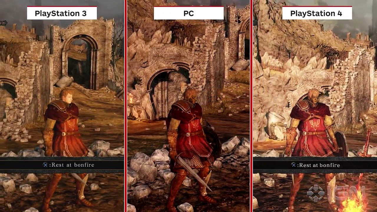 Dark Souls 2  PS4 Graphics Comparison Preview
