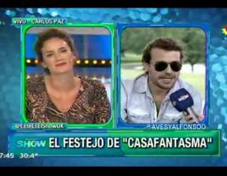 Paula en Este es el Show 4 (Pedro y elenco festejando éxito Casa Fantasma 2 ¡AMOR!) - 05 de Febrero