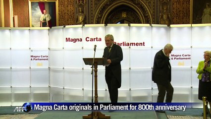 Magna Carta originals in Parliament for 800th anniversary