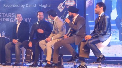 Fawad Khan answering Media Questions at Samsung Brand Ambassador Signing Event